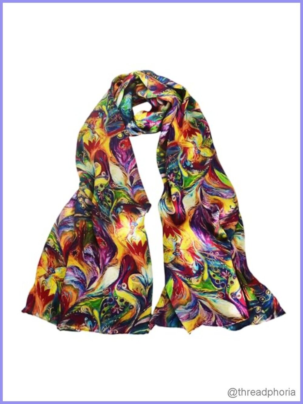 100% Mulberry Silk Neck Scarf Wrap for Women, 67"x20" Long Shawl